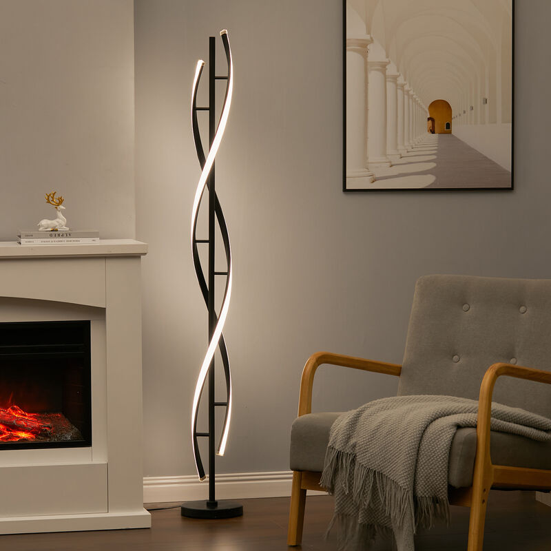 Image of Black 60W Modern led Floor Lamp&hellip;