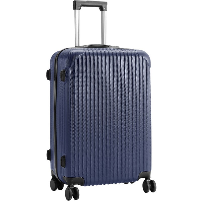 Livingandhome - Blue 28 inch Hardshell Spinner Wheel Luggage Travel Suitcase