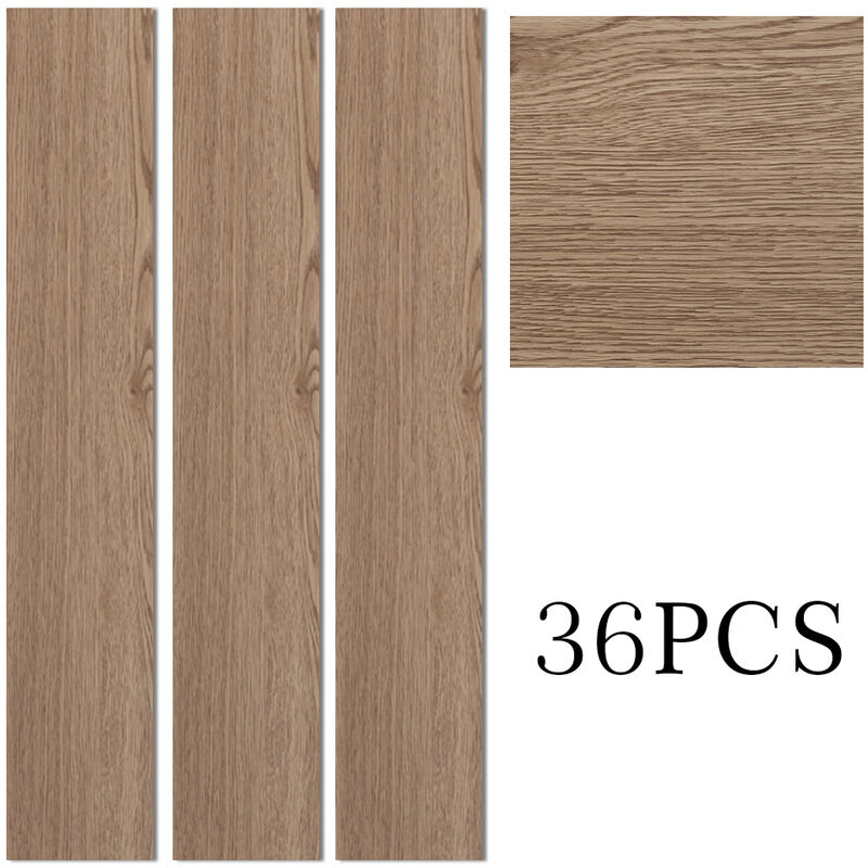 Brown Rustic Style Wood Plank PVC Laminate Flooring, 5 Square