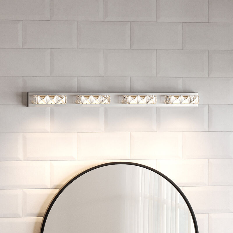 Image of Chrome 4 Light Bathroom Vanity Light