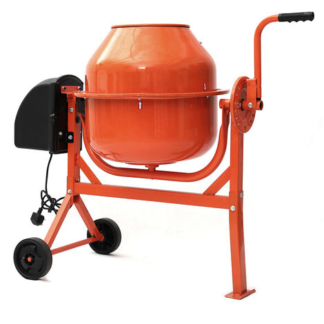 Electric Mobile Cement Mixer Drum For Concrete Plaster Grouting Machine