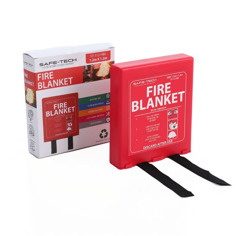 Livingandhome - Fire Blanket Hard Pack 1.2x1.2m