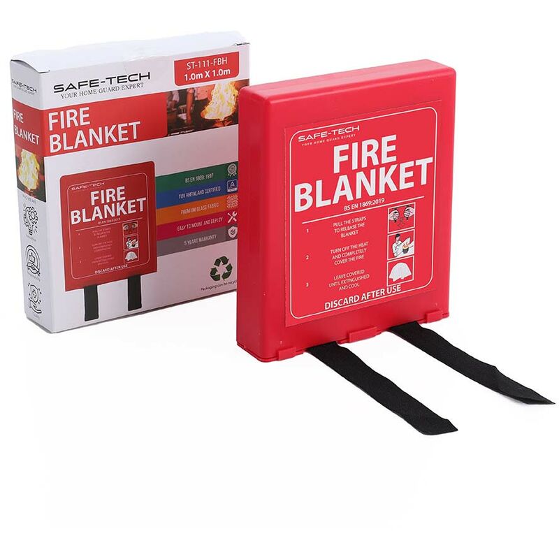 Fire Blanket Hard Pack 1x1m - Livingandhome