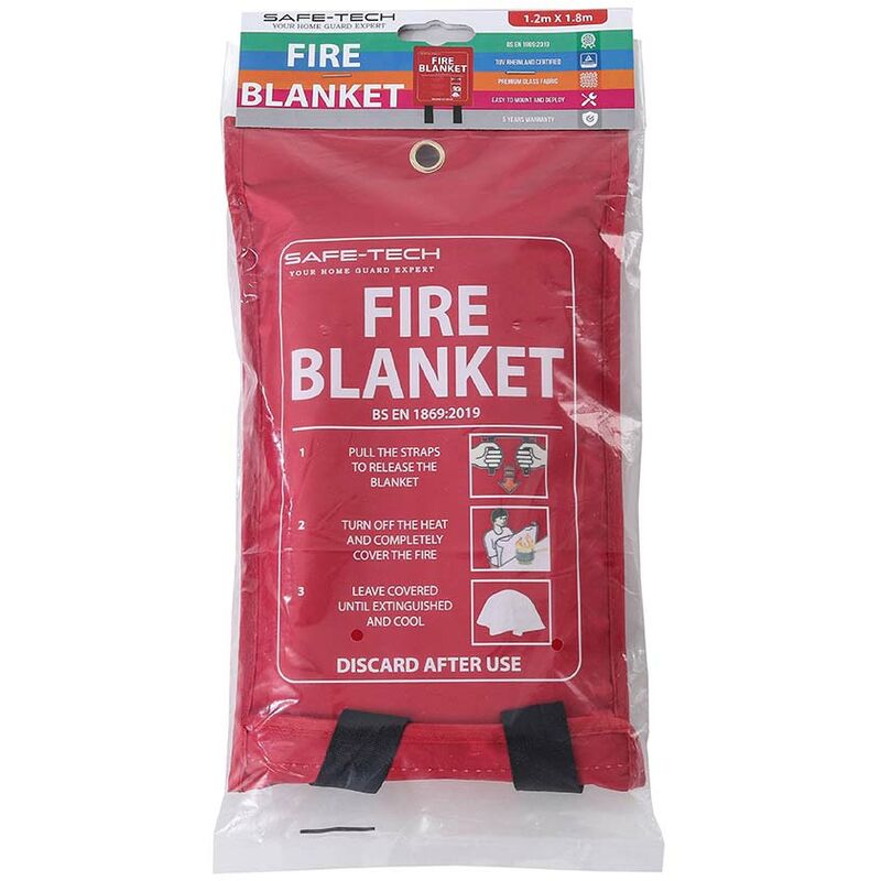 Livingandhome - Fire Blanket Soft Pack 1.2x1.8m