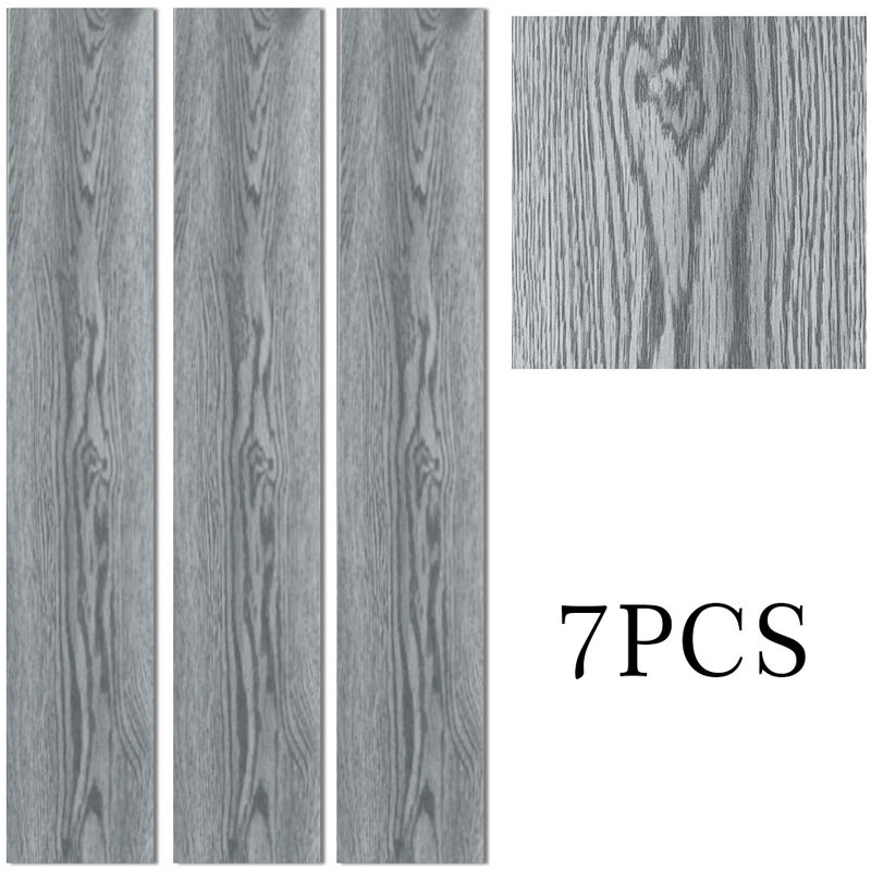 Grey Rustic Style Wood Plank PVC Laminate Flooring, 1 Square