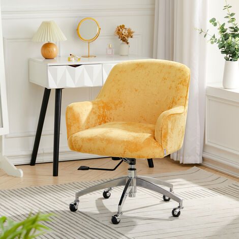 alessa kashmir faux fur desk chair