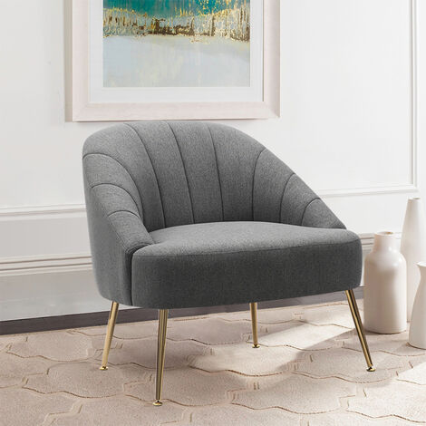 Imitation Cashmere Bucket Style Accent Chair