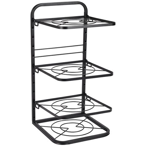 VEVOR Pan and Pot Rack, 2-Tier Expandable Pull Out Under Cabinet Organizer, 12W, Carbon Steel, Double Tier