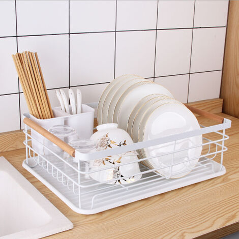 1pc Dish Racks, Kitchen Dish Storage Rack, Space-saving Tabletop Dish Drain  Rack, Simple Double Layers Dish Rack, For Kitchen Countertop, Kitchen Stor