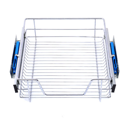 Livingandhome Pull Out Wire Basket Kitchen Cabinet Larder Organizer Cupboard Drawer, 60CM