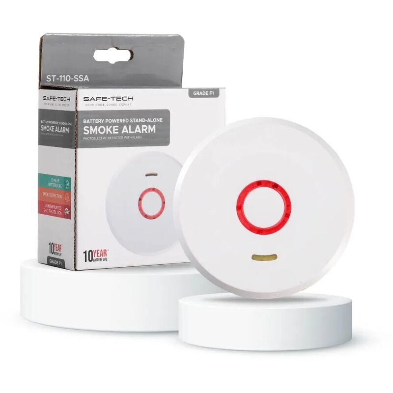 ST-110-SSA Standalone Smoke Alarm With 10 Years Tamper-Proof Battery - Livingandhome
