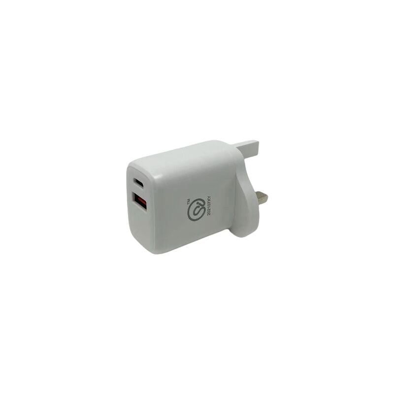 Livingandhome - usb + TypeC Home Plug Charger White