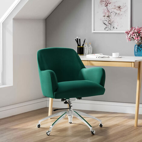 green velvet office chair uk