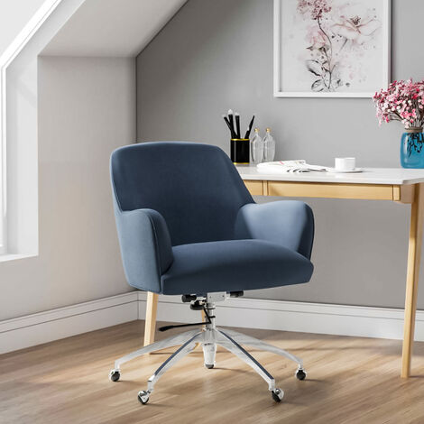 Velvet Adjustable Swivel Office Chair
