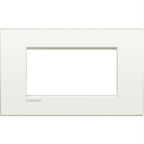 placca GIALLO PAGLIERINO 3 moduli VELA quadra