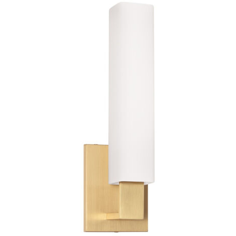 Livingston Support de bain 1 lumière laiton, verre