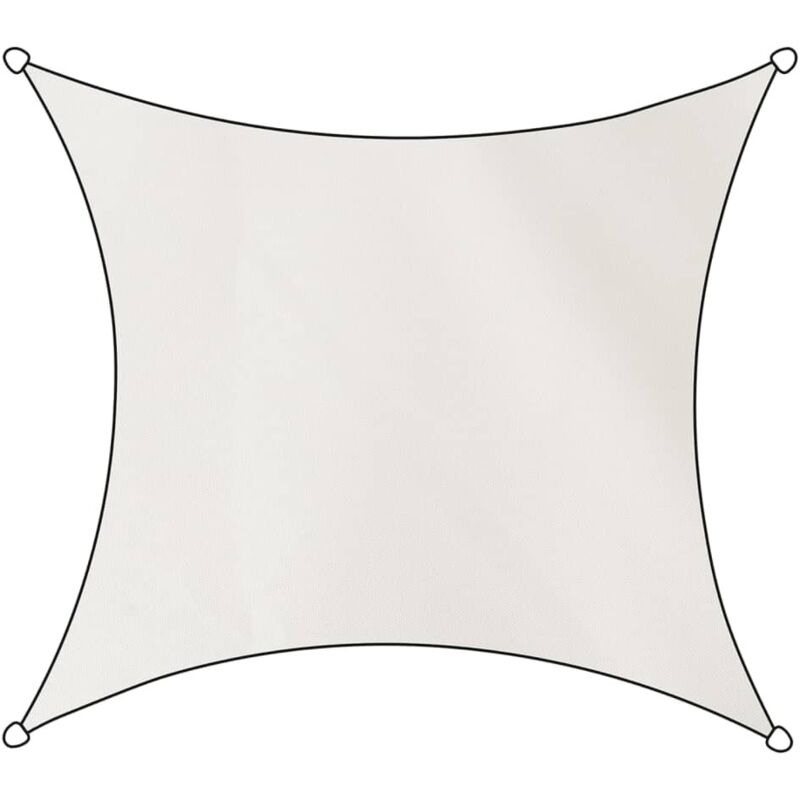 Livin'outdoor Travellife Sonnensegel Rechteck 500 Cm Weiß