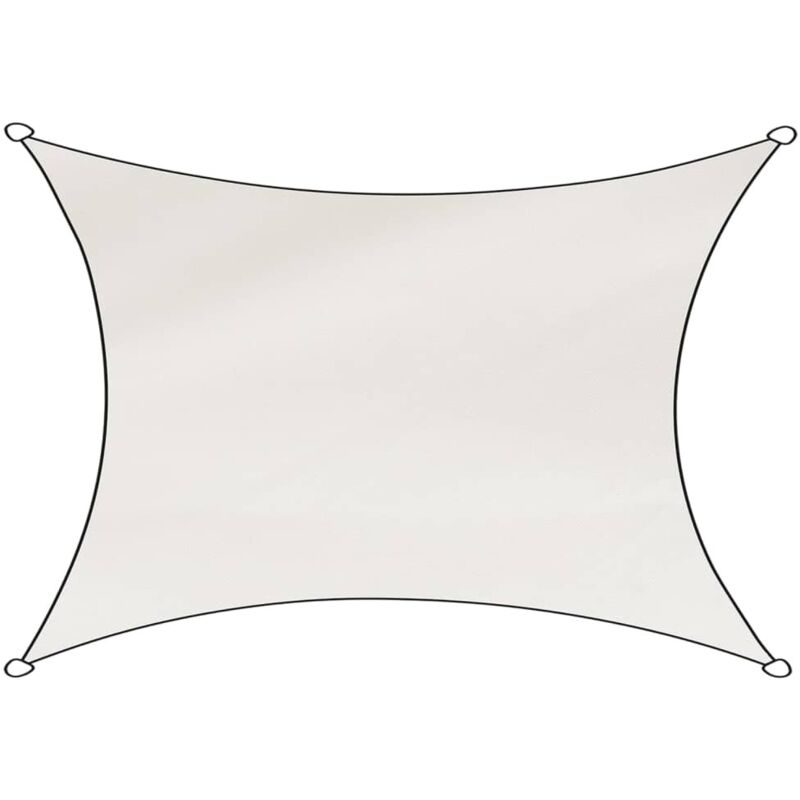Livin'outdoor Travellife Sonnensegel Rechteck 300x400 Cm Weiß