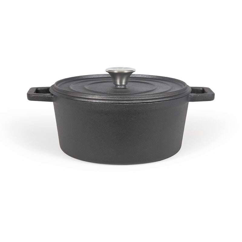 Livoo - Cocotte ronde 24cm 4l noir mep139