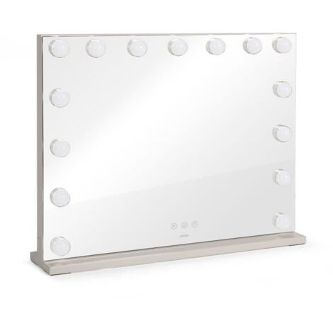 Livoo DOS207 miroir lumineux gris LED ajustable 56x44 cm