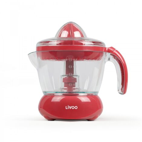 Livoo Presse-agrumes électrique Rouge 25W 700ml