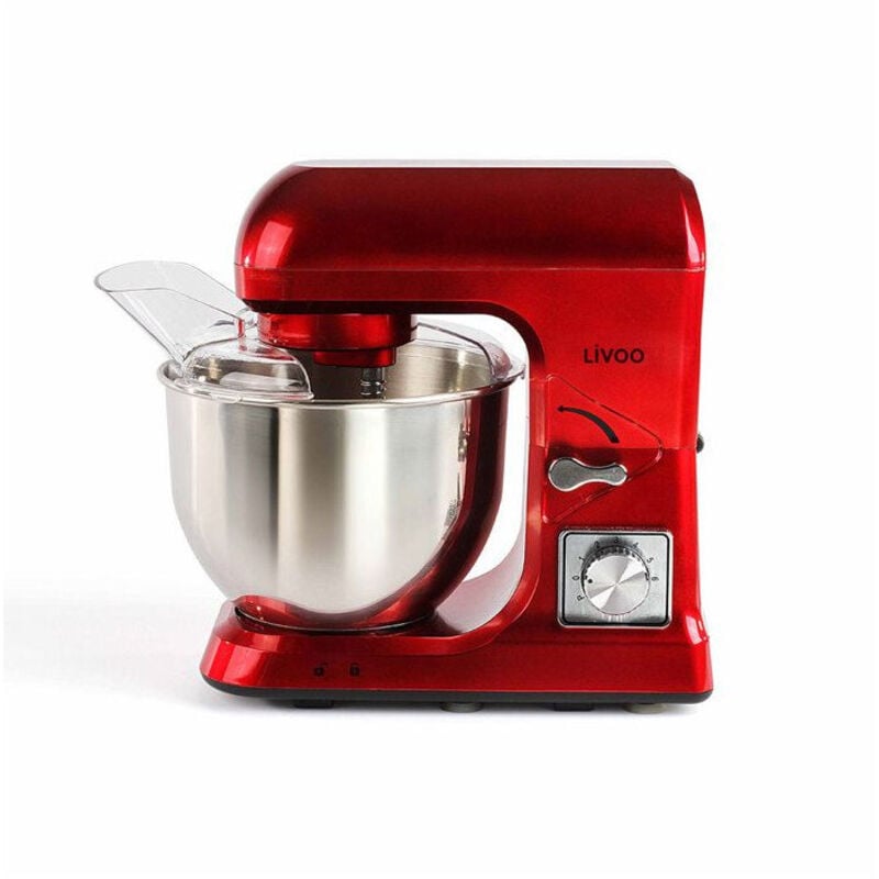 Livoo - Robot pâtissier multifonction 5l 1000w rouge DOP190R