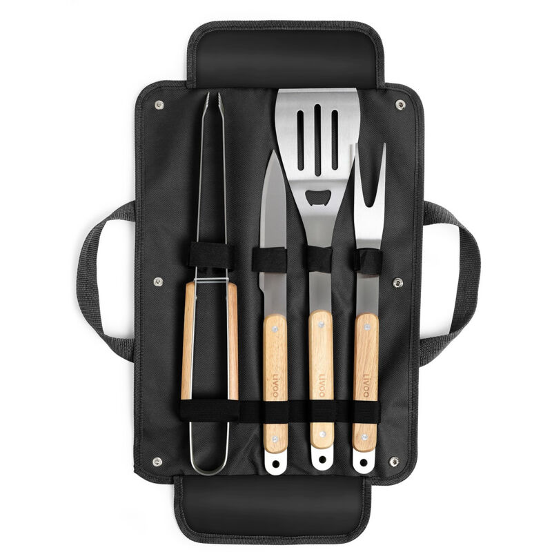 Set de 4 accessoires pour barbecue et plancha Livoo