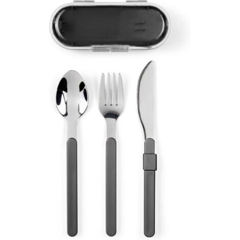 Livoo Set de couverts démontables MEN407G en acier inoxydable Coloris Gris