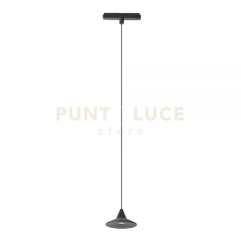 LIVORNO S - SOSPENSIONE COLORE NERO PER BINARIO 48V INCASTRO MAGNETICO LED 3000K 325LM 7W