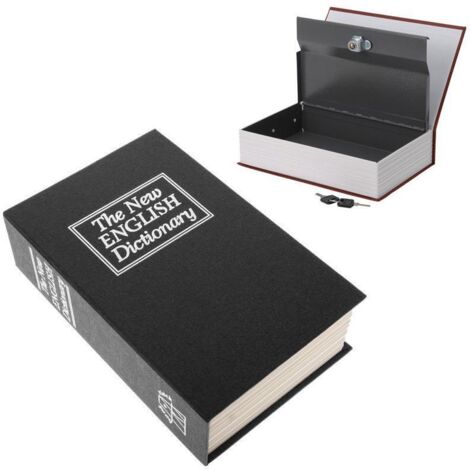 Livre-caisse/ Coffre / Stockage, le Livre - Choisissez votre couleur-Noir
