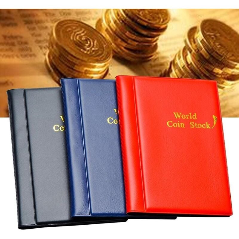 Livre de rangement pour pièces de monnaie, 120 pièces, album de collection de pièces commémoratives