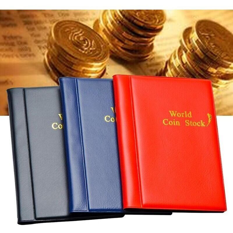 Livre de rangement pour pièces de monnaie, 120 pièces, album de collection de pièces commémoratives