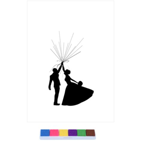 Livre d'or empreintes digitales personnalisé pour mariage anniversaire événement