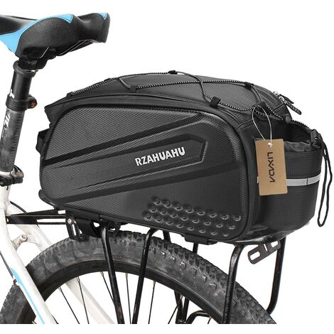 Lixada 10L Multifunktionale Fahrrad-Rücksitztasche, wasserdichte Fahrrad-Fahrradträger-Kofferraum-Frachttasche