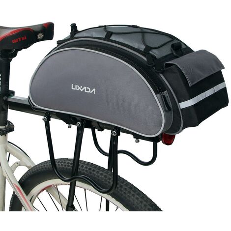 Lixada 13L Multifunktionale Fahrrad-Rücksitztasche für Outdoor-Fahrradfahren, Fahrradträger, Sitztasche für den Kofferraum