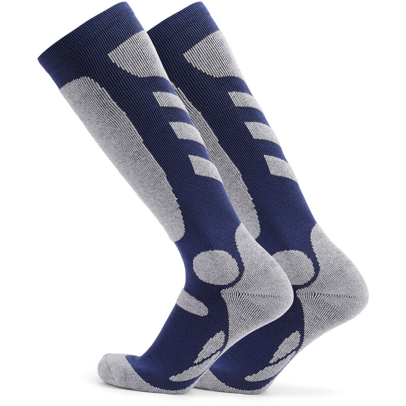 

2 pares de calcetines deportivos para hombre Calcetines de esqui profesionales Medias deportivas de invierno de punto grueso Calcetines deportivos