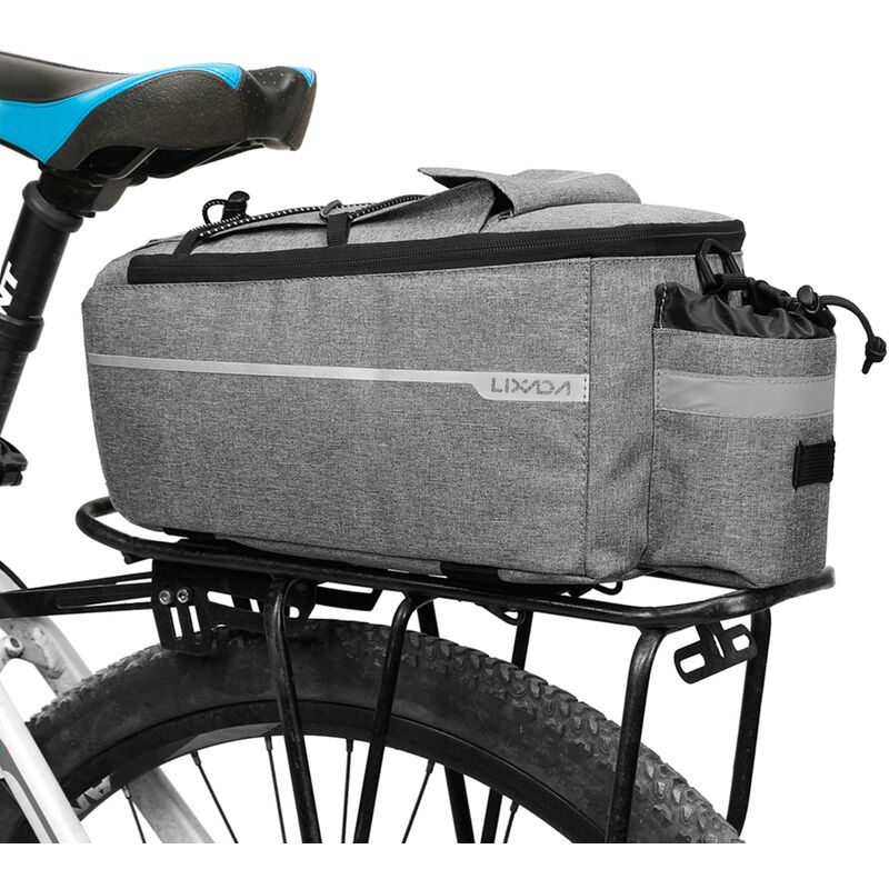 

Bolsa aislante para maletero con cubierta para lluvia Impermeable Ciclismo Bicicleta Portaequipajes Trasero Bolsa de equipaje Reflectante MTB