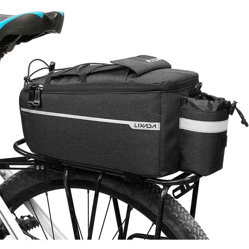 

Bolsa aislante para maletero con cubierta para lluvia Impermeable Ciclismo Bicicleta Portaequipajes Trasero Bolsa de equipaje Reflectante MTB