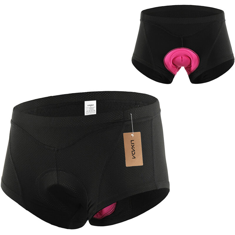 

Mujer Ropa interior de bicicleta Calzoncillos de bicicleta acolchados de gel 3D MTB Ciclismo Ropa interior de ciclismo Pantalones cortos,Negro, XL