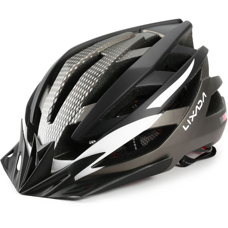 

Casco de ciclismo transpirable con visera reflector de seguridad en la espalda Mujeres Hombres Casco de seguridad ligero Casco de bicicleta para