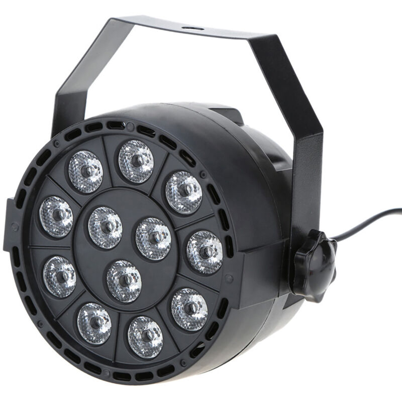 Lixada LED Stage Light Par Light 30W Rouge, Bleu, Vert et Blanc 12 Perles AC 90-240V Norme Européenne Peut être stocké avec ou sans marques