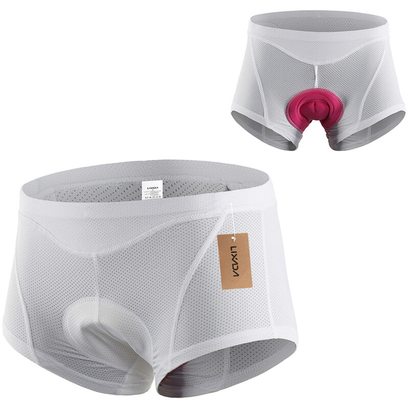 

Mujer Ropa interior de bicicleta Calzoncillos de bicicleta acolchados de gel 3D MTB Ciclismo Ropa interior de ciclismo Pantalones cortos,Blanco,S