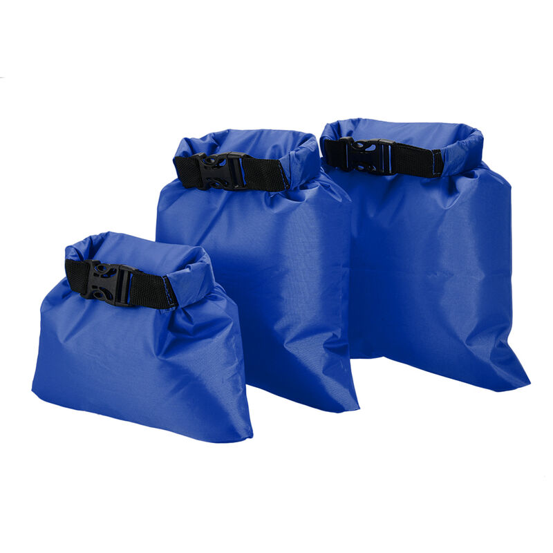 

Bolsa Pack de 3 1L + 2L + 3L seco a prueba de agua al aire libre que acampa portable ultraligero Arneses Kayaks Senderismo, azul marino - Lixada