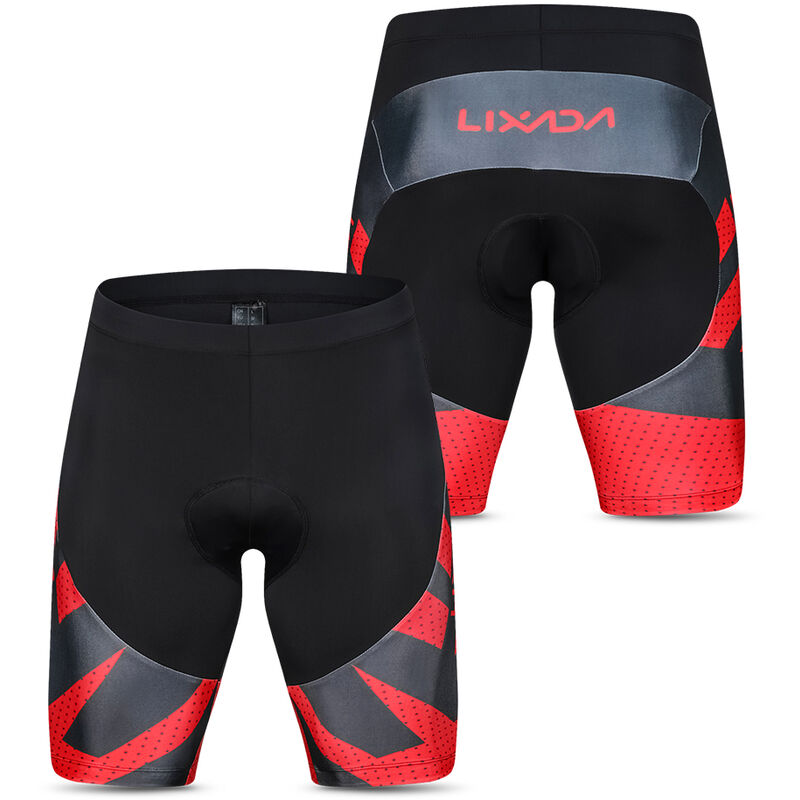 

Pantalones cortos de ciclismo para hombre 4D Gel acolchado Medias de montar en bicicleta Medias de ciclismo,Rojo, S - Lixada