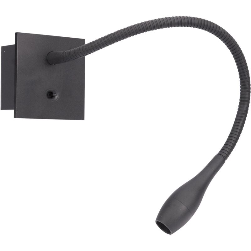 Liza 2 01 Liseuse avec inter 2,3W 3000K 110lm 40° 30000h patère noire Aric 51238