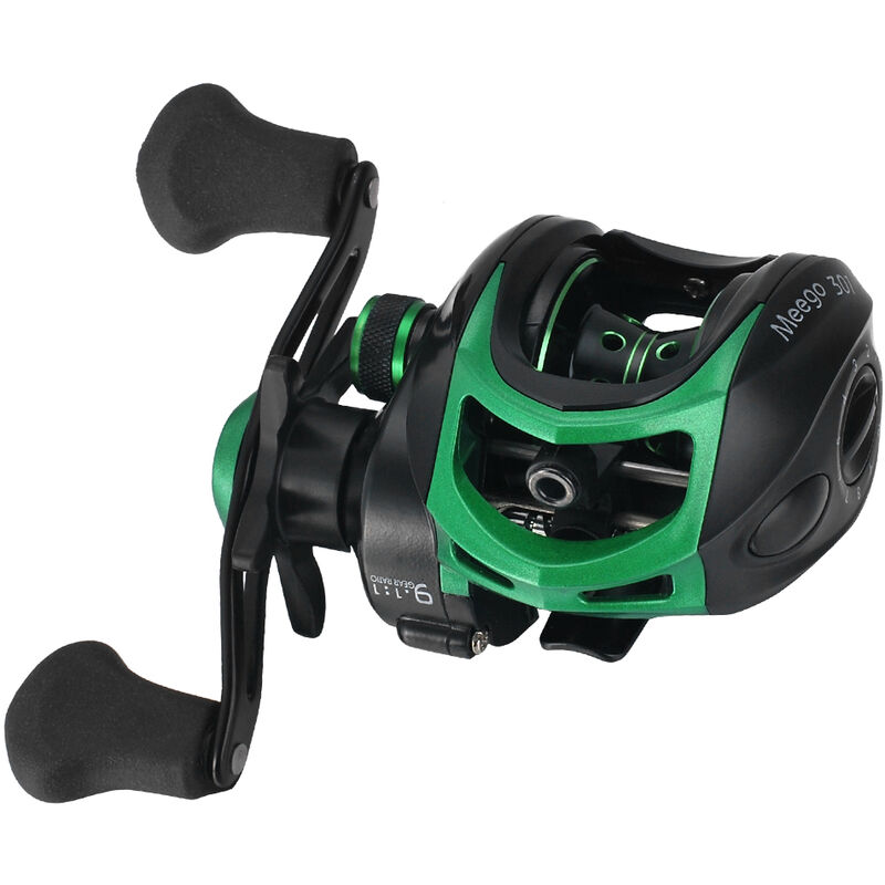 

Carrete de pesca Baitcast ligero de alta velocidad 9,1: 1 Relacion de engranajes 19 + 1 rodamientos de bolas Carrete de pesca Baitcasting Baitcaster