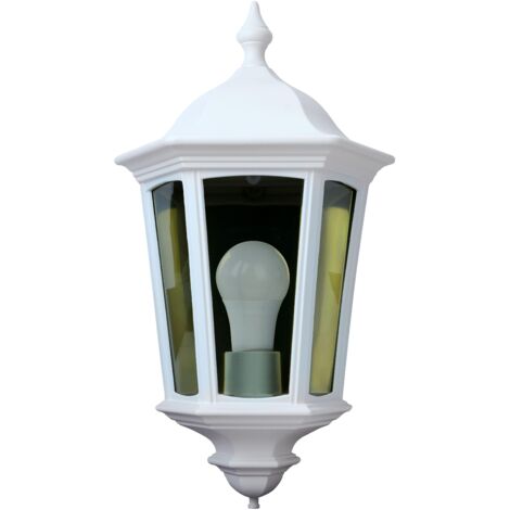 LIZIO Applique Mur Ext. IP44 IK08 blanc E27 100W max. Lpe non incl. ARIC 1931
