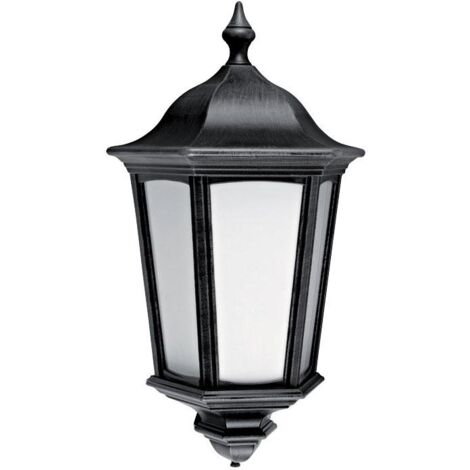 LIZIO/S Appl. Mur Ext. IP44 IK08 noir E27 100W max. lpe non incl a/sensor ARIC 1949