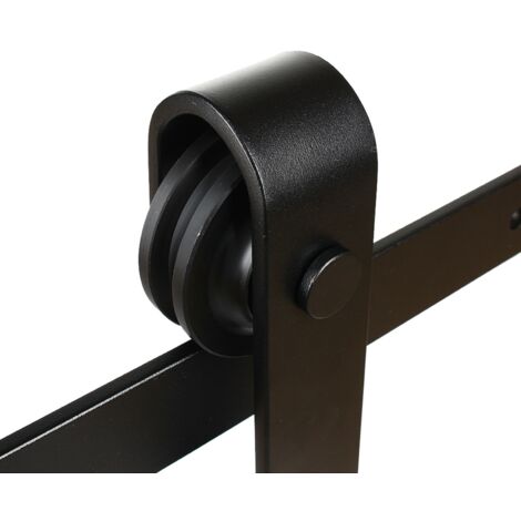 LJ-1020-183 Carril curvo para puerta corredera de rodillos de 1830 mm - juego completo con rodamientos
