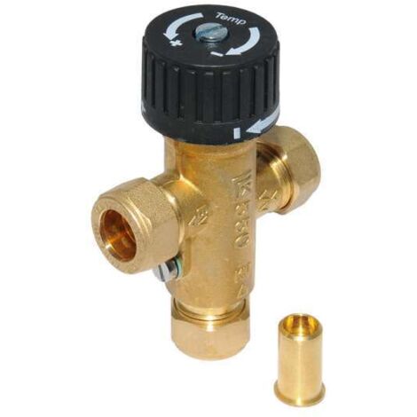 LK 550 AquaMix Termomix Mischautomat Brauchwassermischer DN 20 38 - 65°C Klemmfitting 22mm 090205